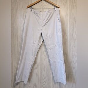 Express Performance Stretch + Easy Care Light Greige Slim 34x30 Pants NWOT